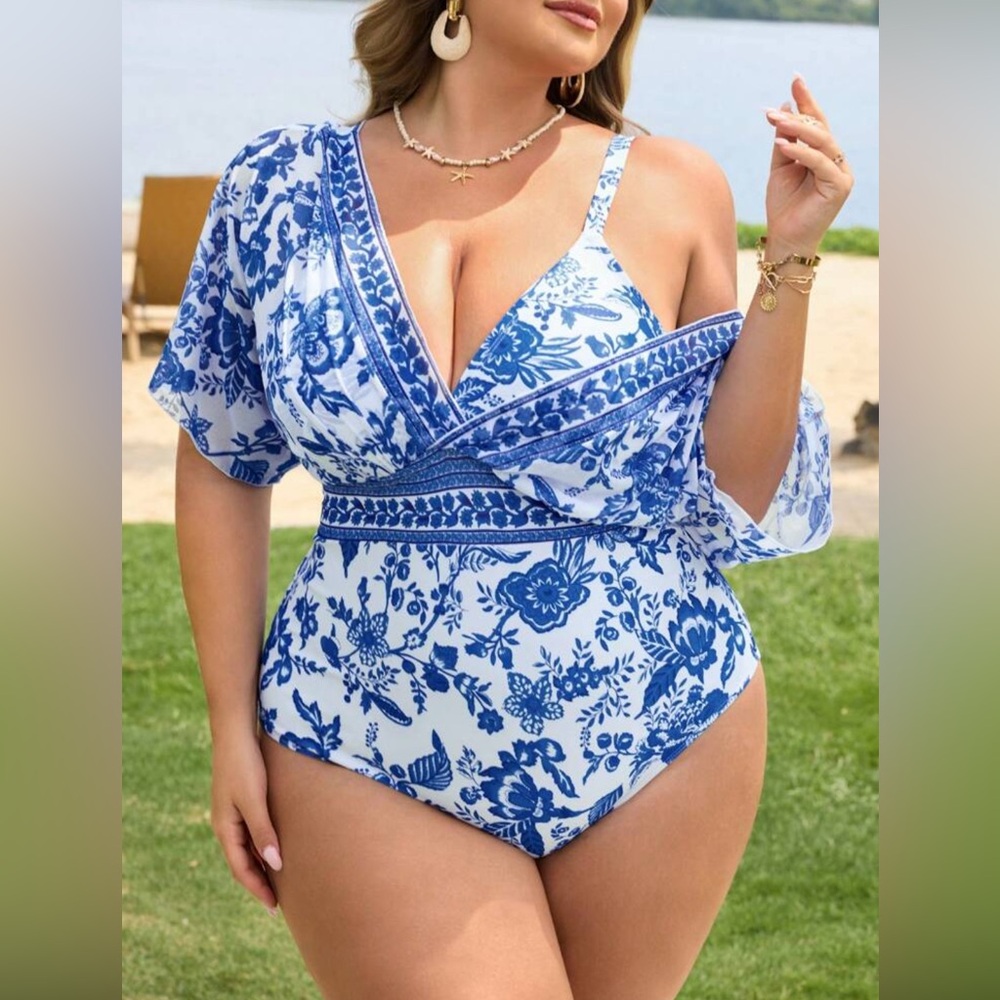 Shein Curve bathing suit, 6x